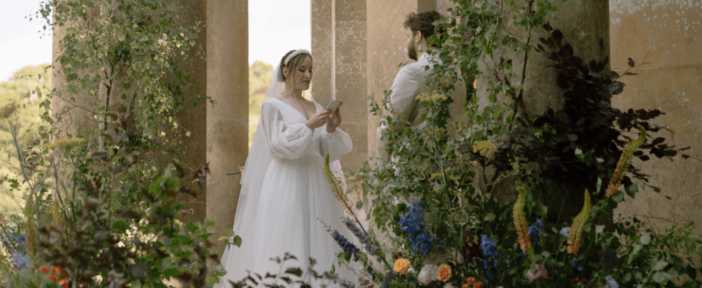 GBS Herve Paris real bride in her Cindy wedding dress