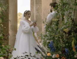 GBS Herve Paris real bride in her Cindy wedding dress