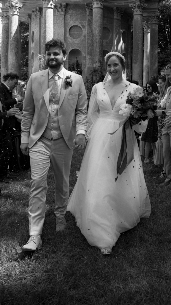 GBS Herve Paris real bride in her Cindy wedding dress