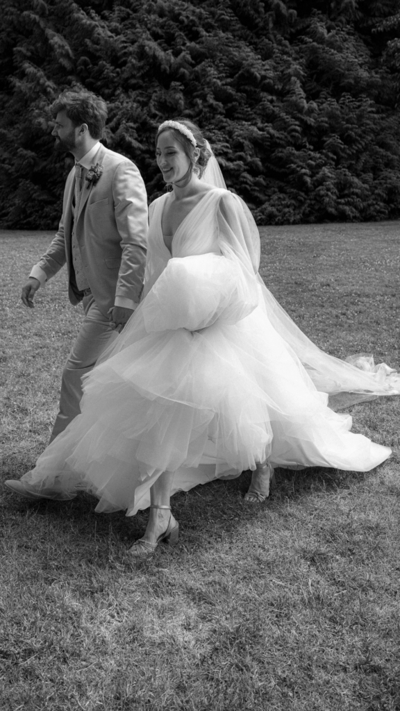 GBS Herve Paris real bride in her Cindy wedding dress