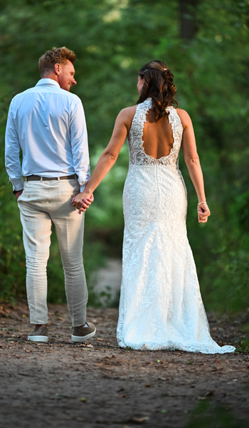 GBS Herve Paris bride Janneke in her Linden wedding dress