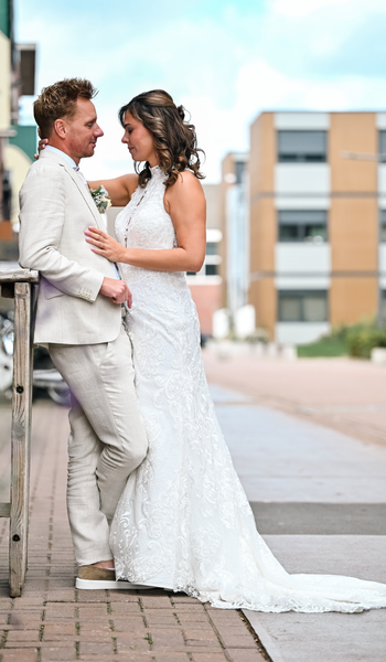 GBS Herve Paris bride Janneke in her Linden wedding dress