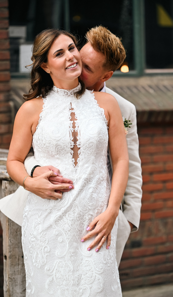 GBS Herve Paris bride Janneke in her Linden wedding dress